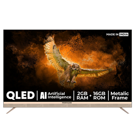 LED TV:- Power Guard 140 cm (55 inch) QLED Ultra HD (4K) Frameless Smart Android TV  (PG55QLED)
