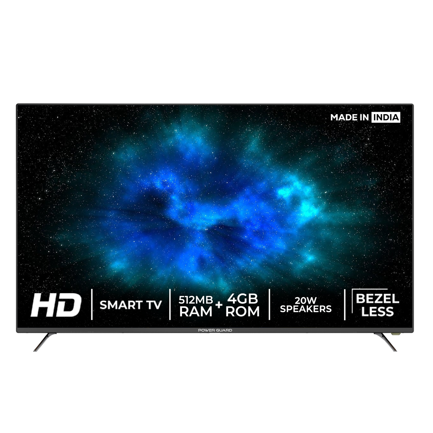 LED TV: Power Guard 80 cm (32 inch) Frameless HD Ready LED Smart Android TV (PG 32 S)