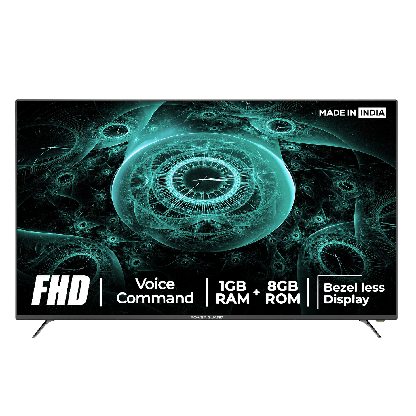 LED TV: Power Guard 109 cm (43 inch) Frameless Full HD LED Smart Android TV (PG 43 FSVC)