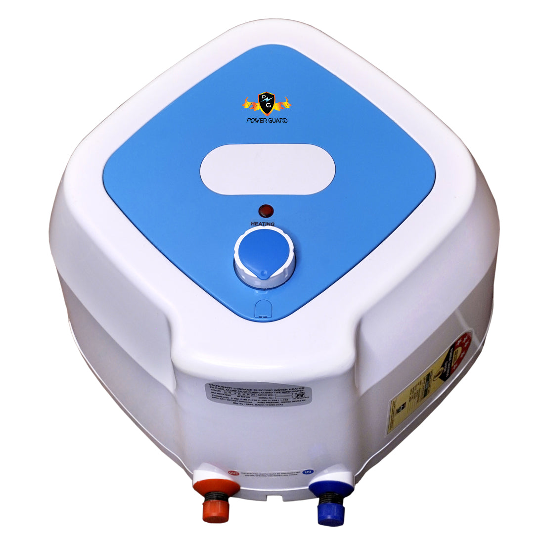 Water Geyser : Power Guard 10L Storage Water Heater Geyser With Glass Line Tank (White, PG-GL-CUBA-10)