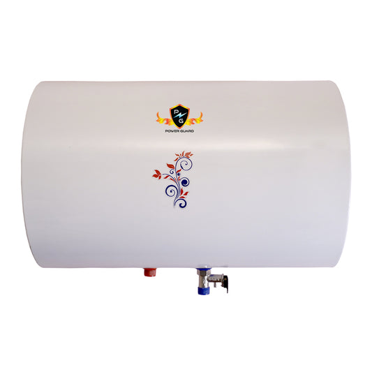 Water Geyser : Power Guard 10L Storage Water Heater Geyser With Glass Line Horizontal Tank (White, PG-GL-HORIZONTAL-10)