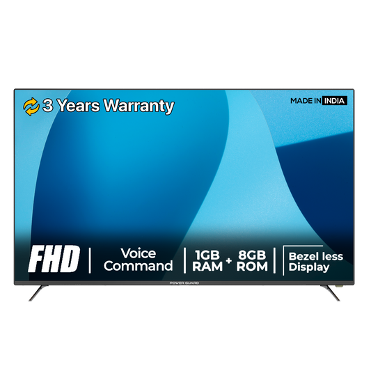 LED TV: Power Guard 109 cm (43 inch) Frameless Full HD LED Smart Android TV  (PG 43 FSVC)