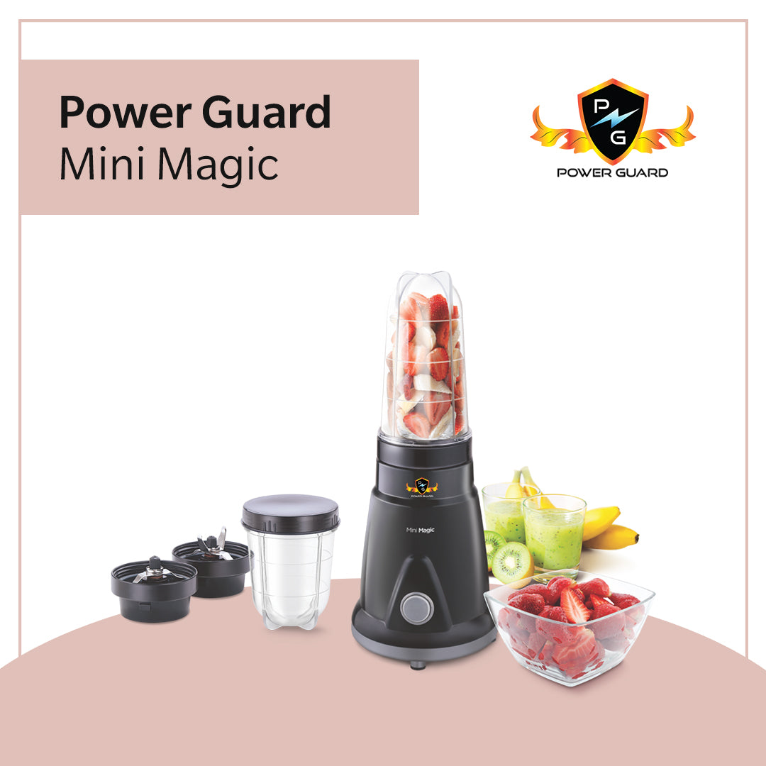 Juicer Mixer: Power Guard Mini Magic 450 Watts (2 Jars)(Smoothie Maker)