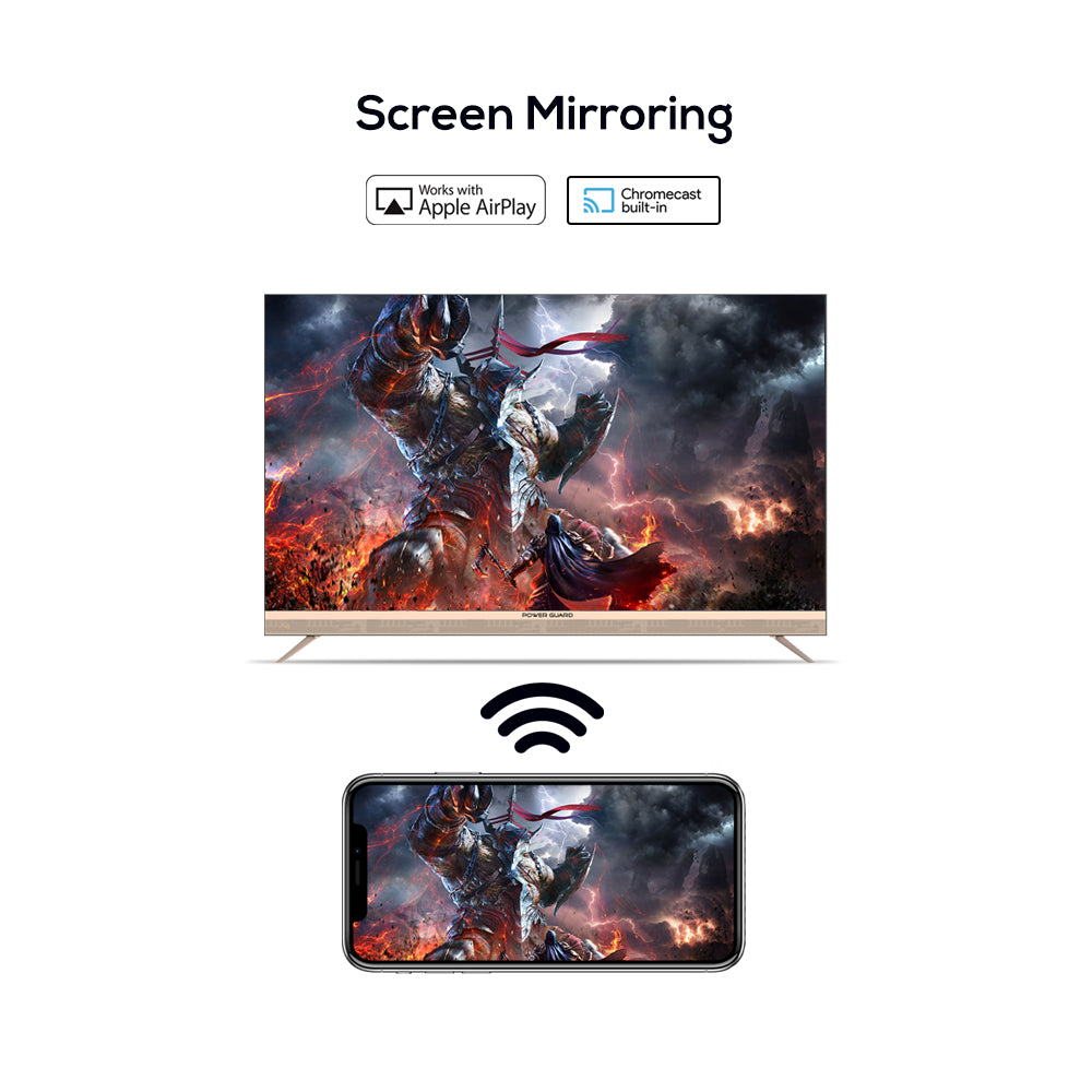 LED TV:- Power Guard 140 cm (55 inch) QLED Ultra HD (4K) Frameless Smart Android TV (PG55QLED)