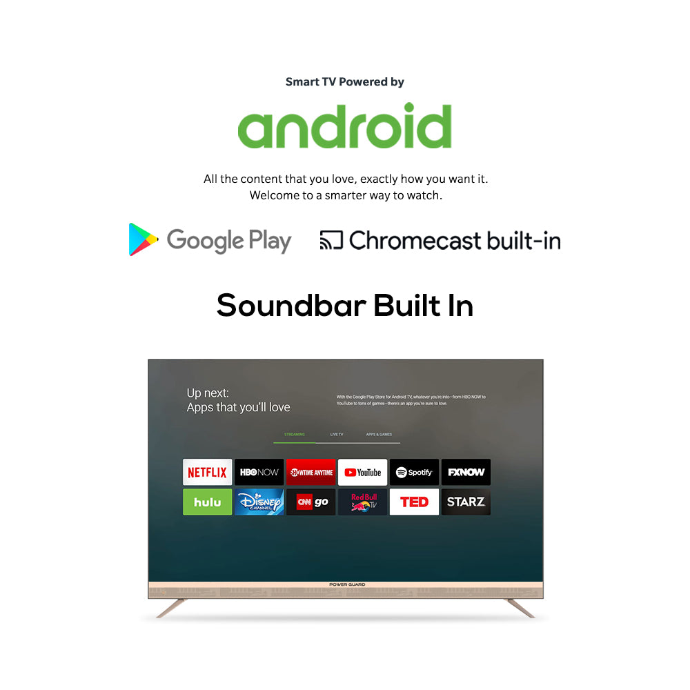 LED TV:- Power Guard 140 cm (55 inch) QLED Ultra HD (4K) Frameless Smart Android TV (PG55QLED)