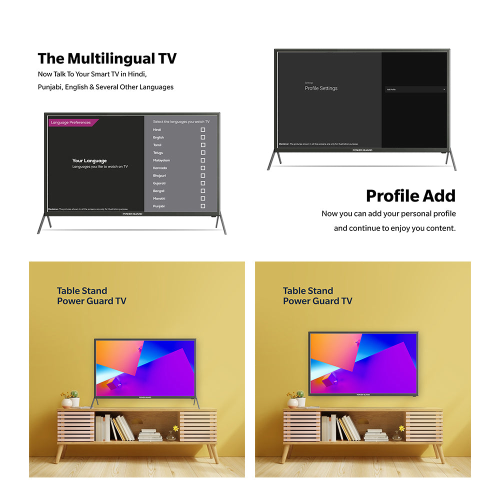 LED TV:- Power Guard 80 cm (32 inch) HD Ready LED Smart Android TV (PG 32 SVC)