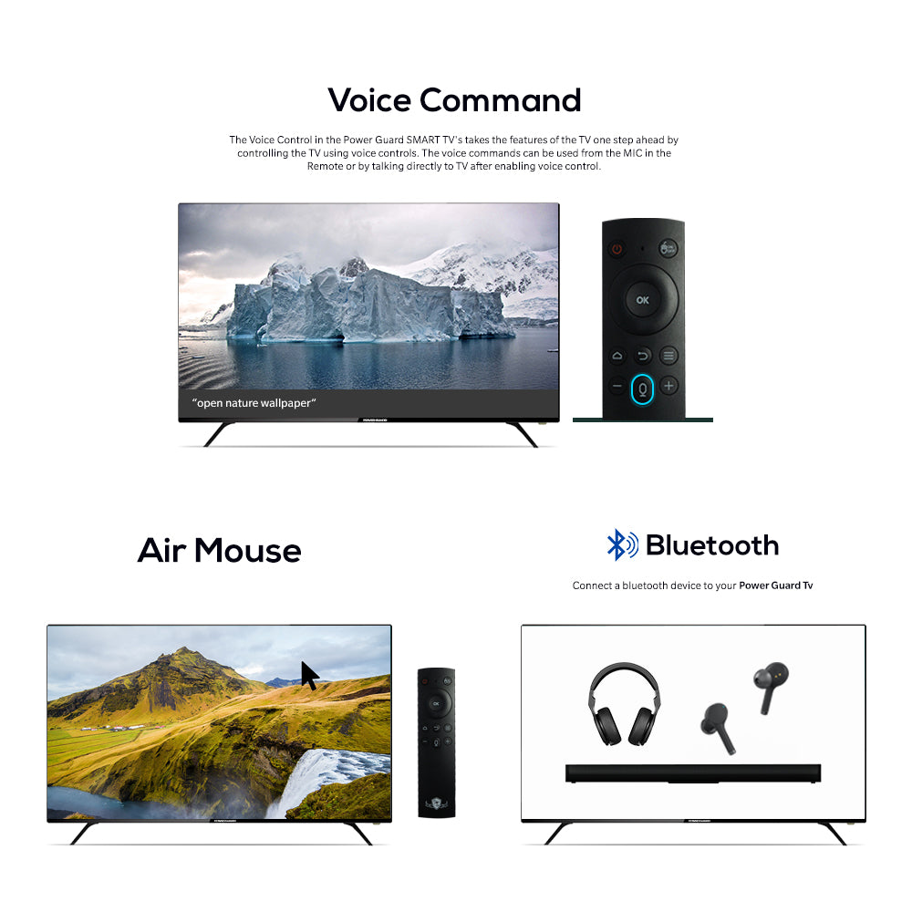 LED TV: Power Guard 127 cm (50 Inches) Ultra HD (4K) Frameless LED Smart Android TV (PG 50 4K)