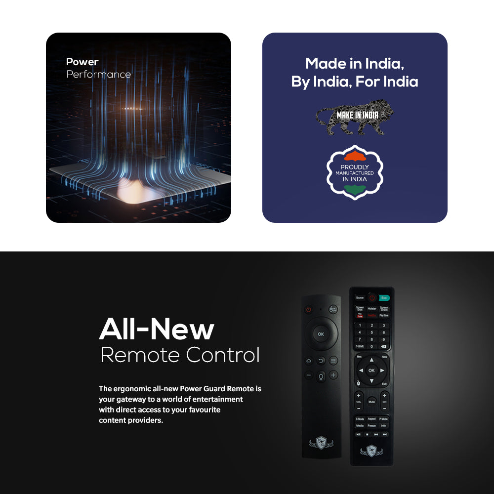 LED TV: Power Guard Ultra HD (4K) LED Smart Android TV (PG 75 4K)