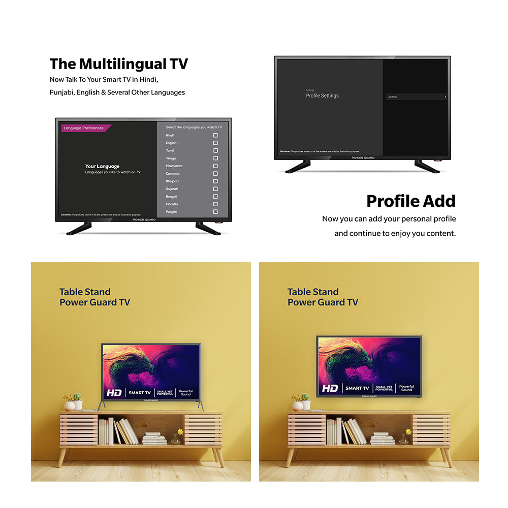 Power Guard 60 cm (24 inch) HD Ready LED Smart Android TV (PG 24 S)
