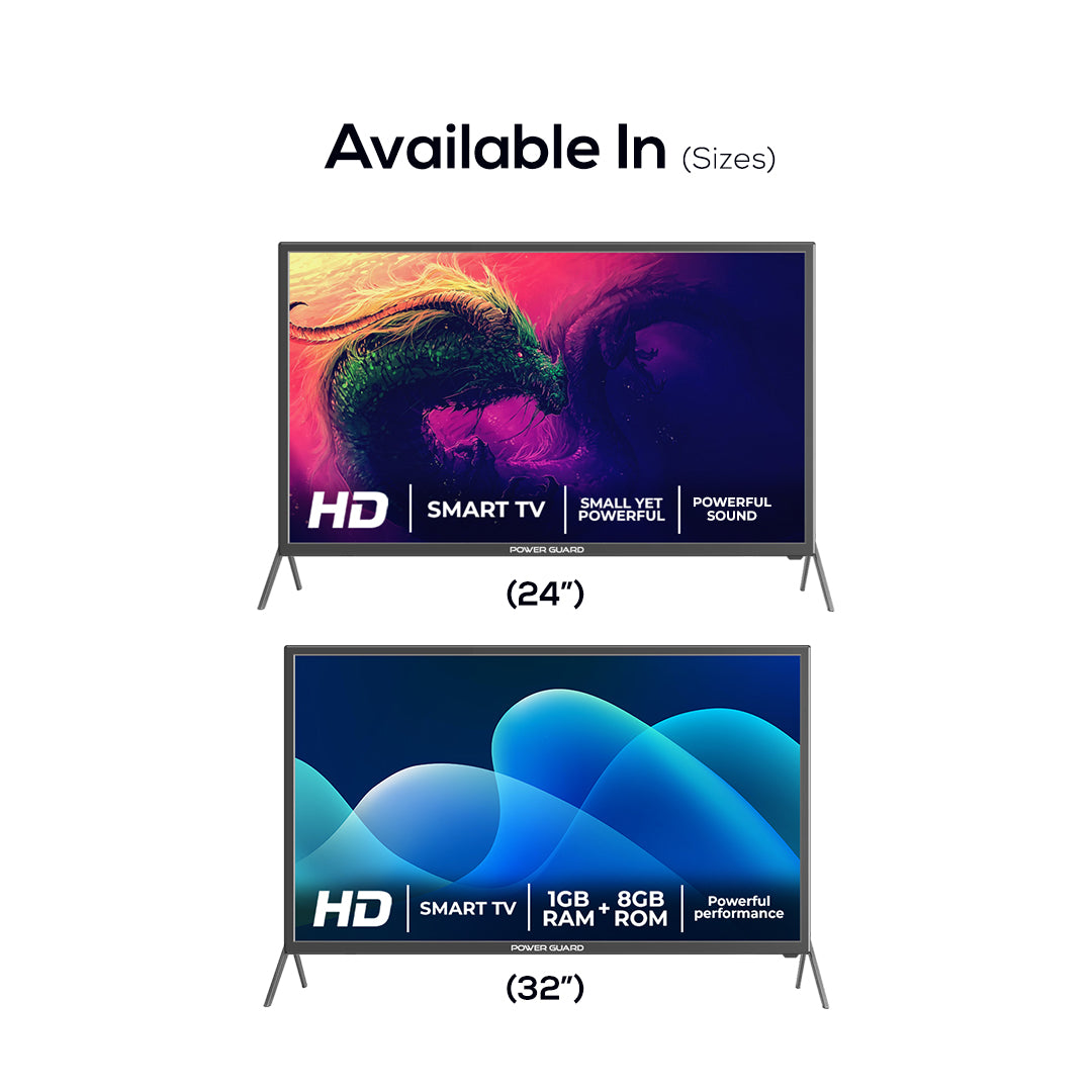 Power Guard 60 cm (24 inch) HD Ready LED Smart Android TV (PG 24 S)