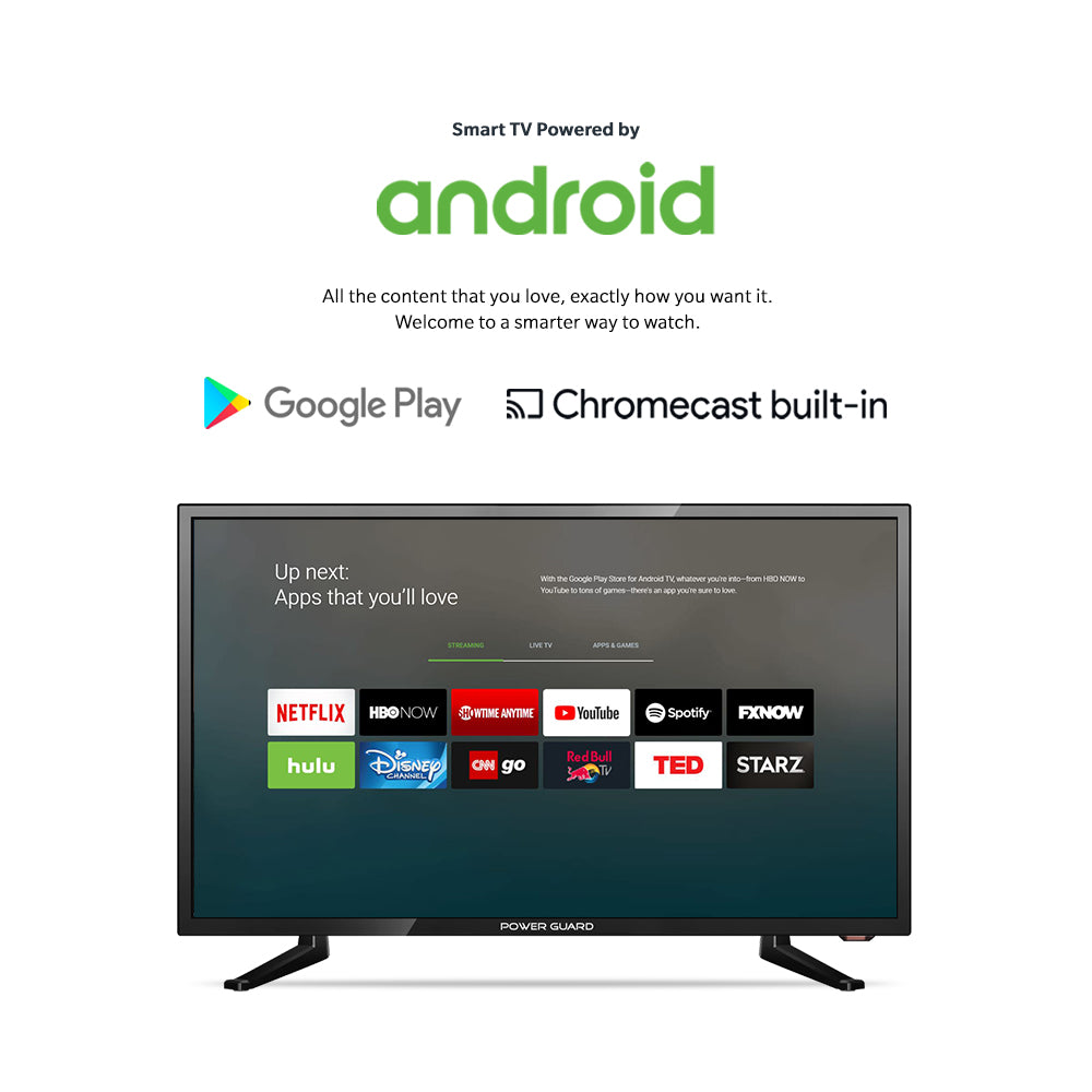 Power Guard 60 cm (24 inch) HD Ready LED Smart Android TV (PG 24 S)