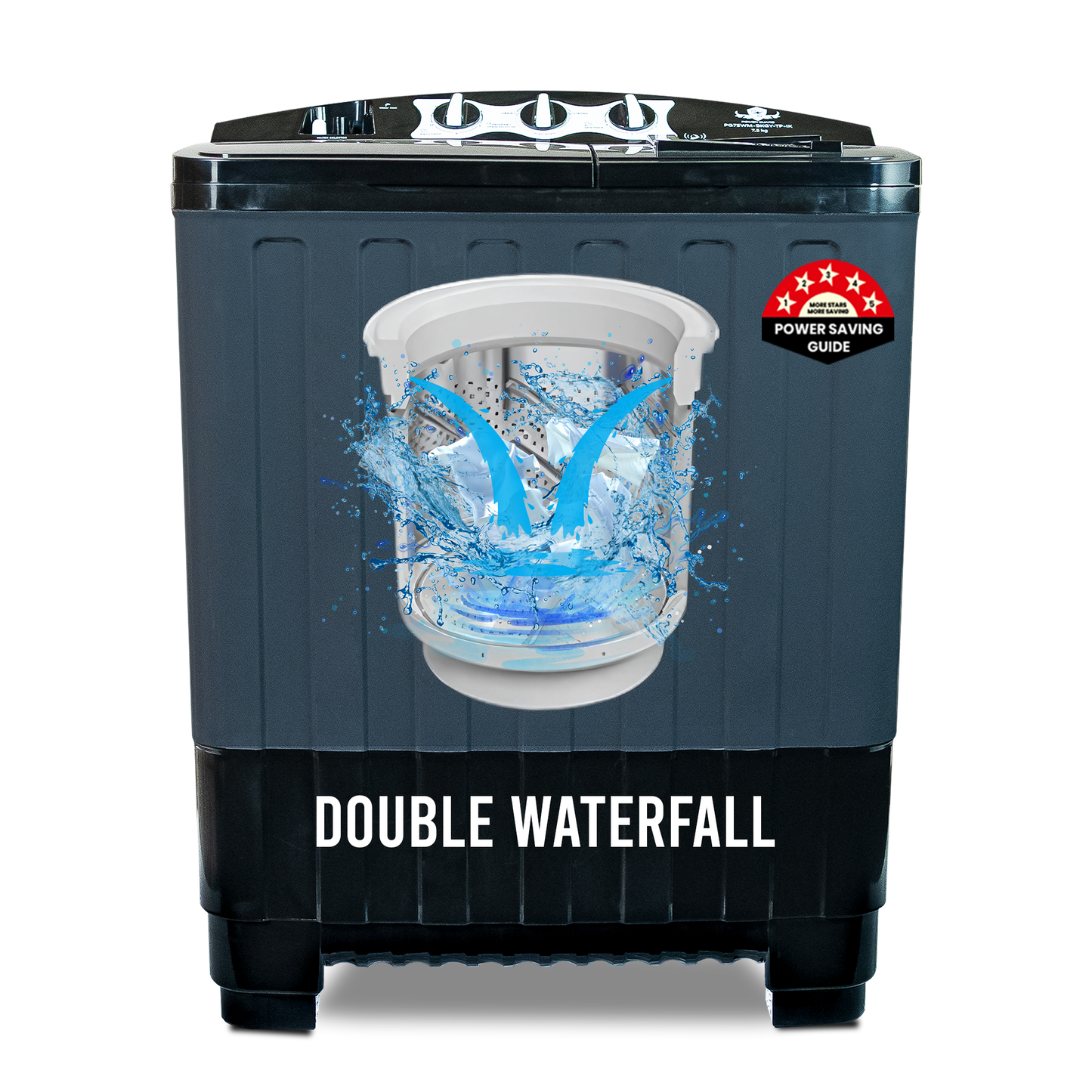 Power Guard Semi-Automatic Washing Machine 7.5 kg