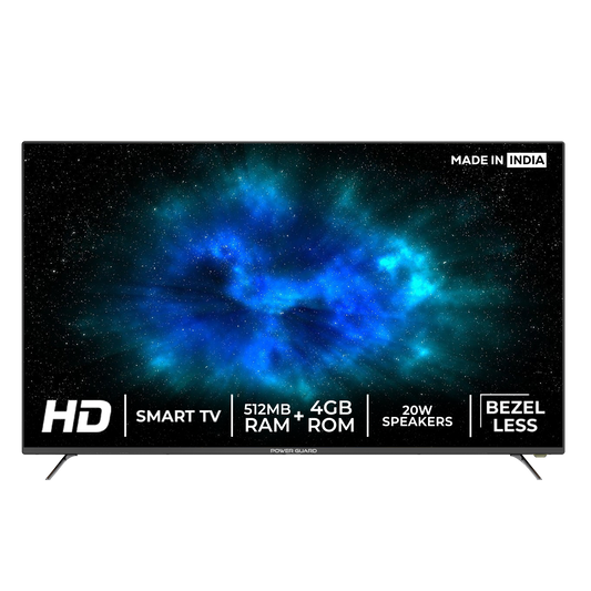 LED TV: Power Guard 80 cm (32 inch)  Frameless HD Ready LED Smart Android TV  (PG 32 S)