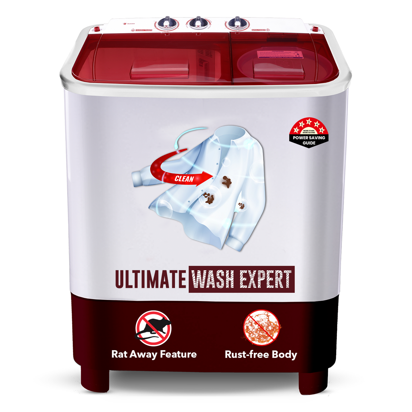 Power Guard Semi-Automatic Washing Machine  7.5 kg