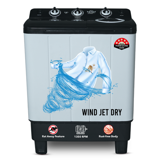 Power Guard Semi-Automatic Washing Machine 6.5 kg