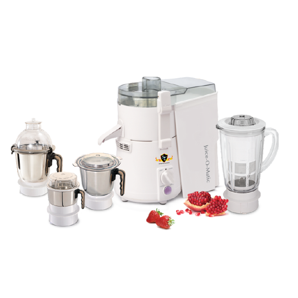 Juicer Mixer Grinder: Power Guard ALL-IN-ONE 925 Watts SM SERIES (3 Jars + 1 Plastic Poly Jar with Fruit Filter)