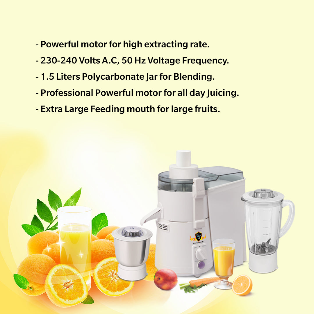 Juicer Mixer Grinder: Power Guard Juice O Matic Plus JMG 925 Watts XL Series (2 Jars)