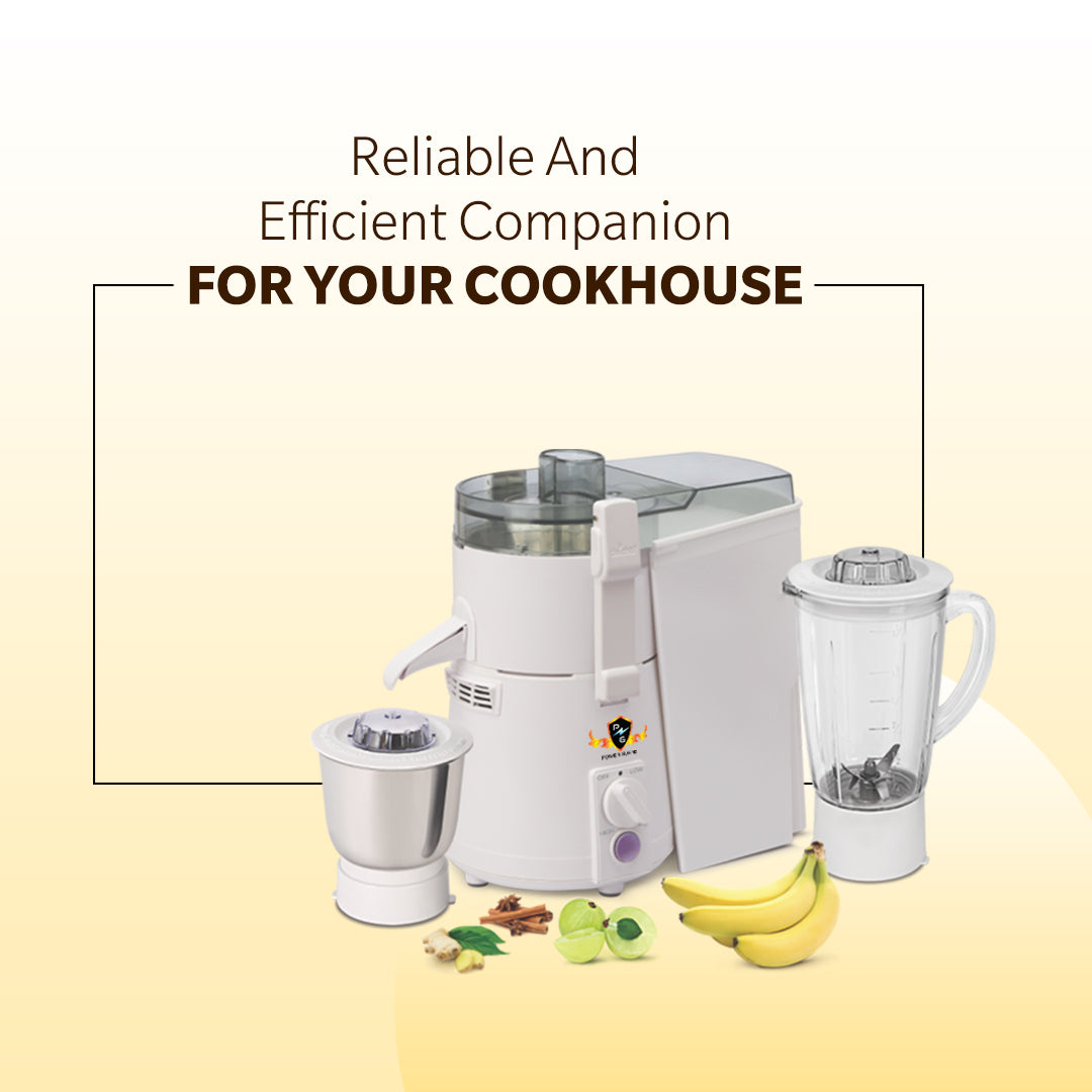 Juicer Mixer Grinder: Power Guard Juice O Matic Plus 925 Watts JMG SM Series (2 Jars)