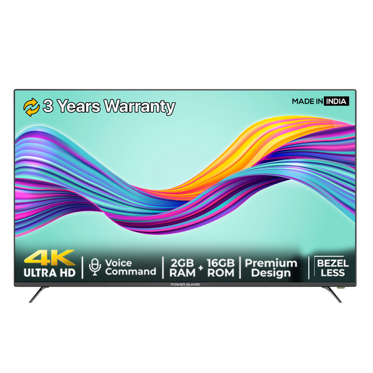 LED TV: Power Guard 165 cm ( 65 Inch )Ultra HD (4K) Frameless LED Smart Android TV  (PG 65 4K)