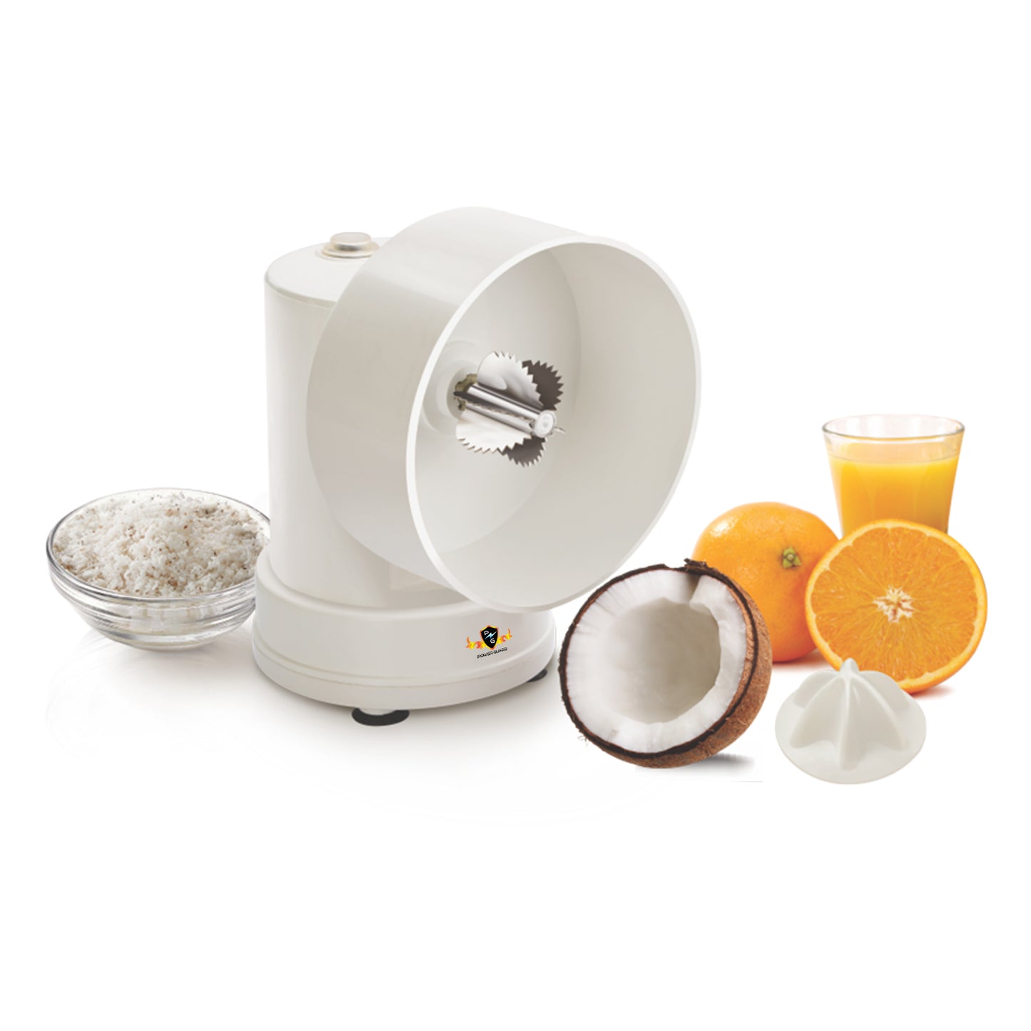 Coconut Grater: Power Guard Coconut Grater With Citrus Juicer (400 Watts)