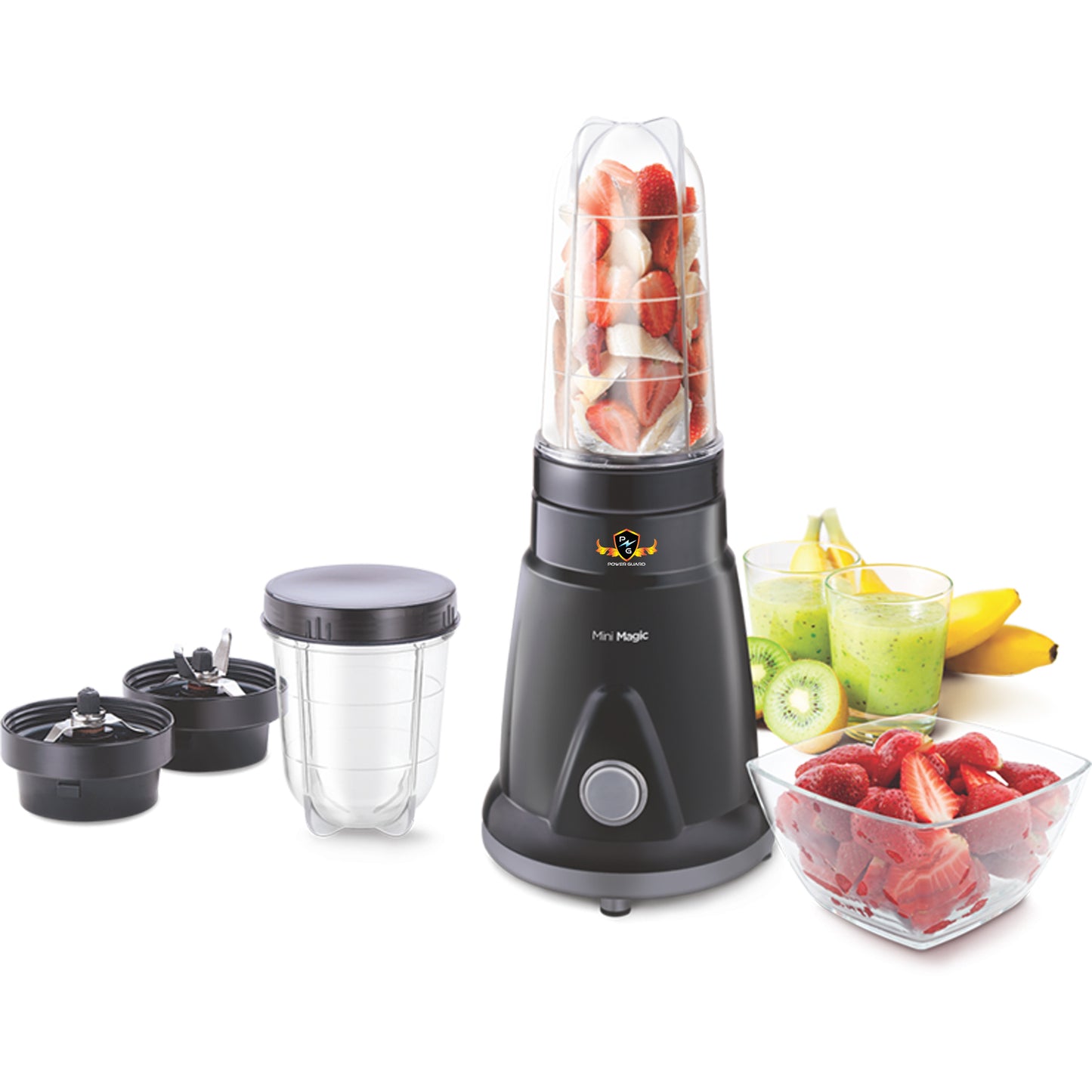 Juicer Mixer: Power Guard Mini Magic 450 Watts (2 Jars)(Smoothie Maker)