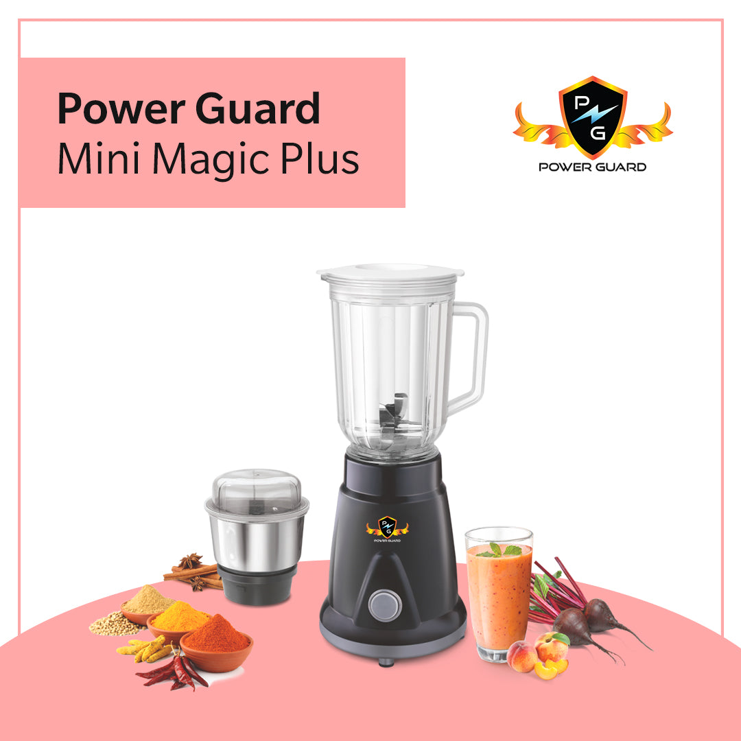 Juicer Mixer: Power Guard Mini Magic Plus 450 Watts (2 Jars)(Smoothie Maker)