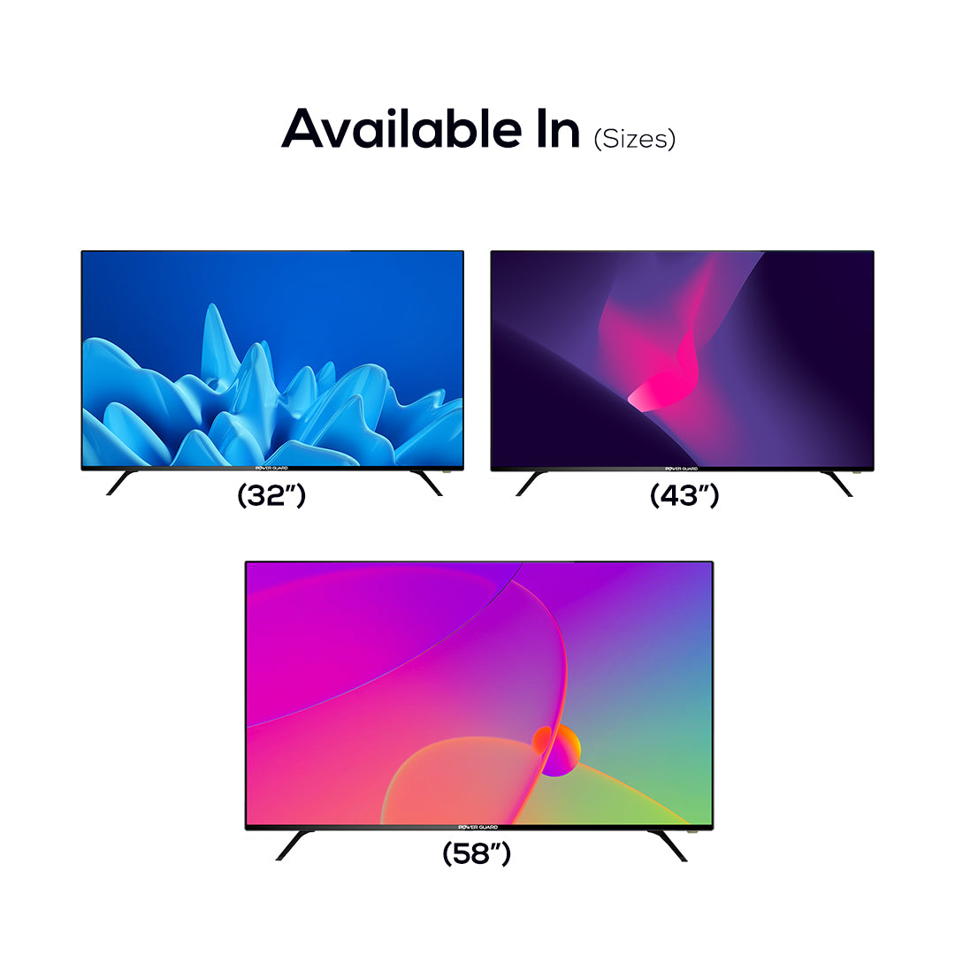LED TV:- 80 cm (32 Inches) Frame Less PG 32 FSVC(Black) (2022 Model) | With Voice Command Remote