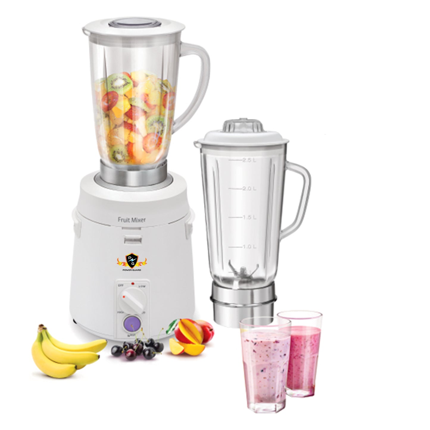 Mixer Blender: Power Guard Fruit Mixer Blender 925 Watts ( 1.5 L Aluminium Base Jar)