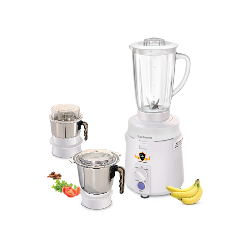 Mixer Grinder: Power Guard Super Diamond Mixer Grinder 925 Watts ( 2 Steel Jars + 1 Poly-Carbonate Jar)